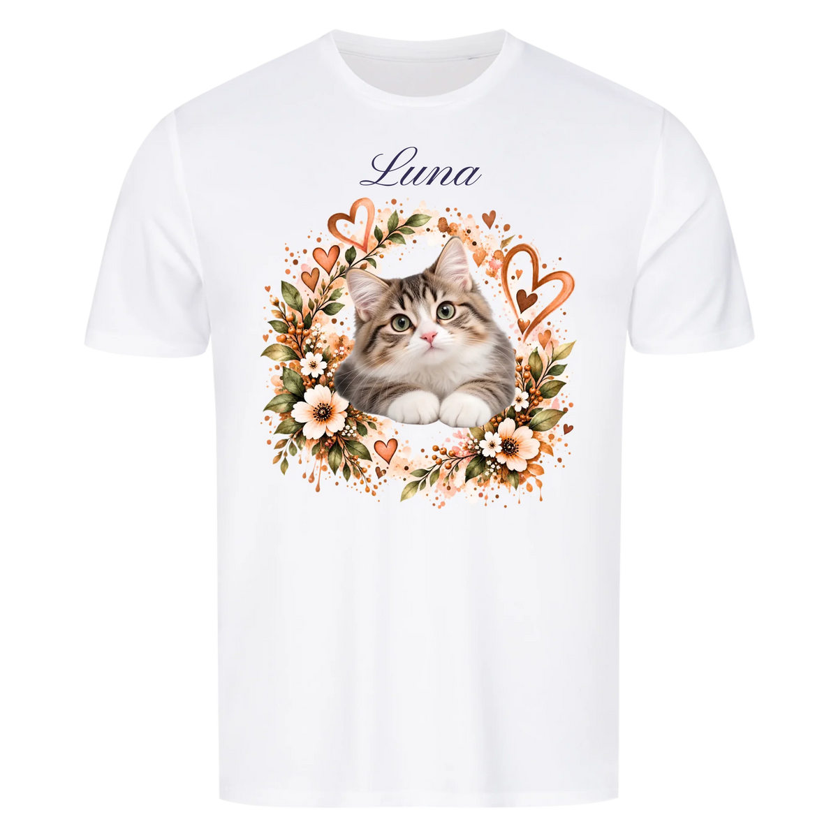 Meine Katze. Meine Familie.-Personalisiertes Oversize T-Shirt