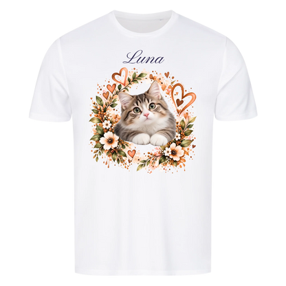 Meine Katze. Meine Familie.-Personalisiertes Oversize T-Shirt