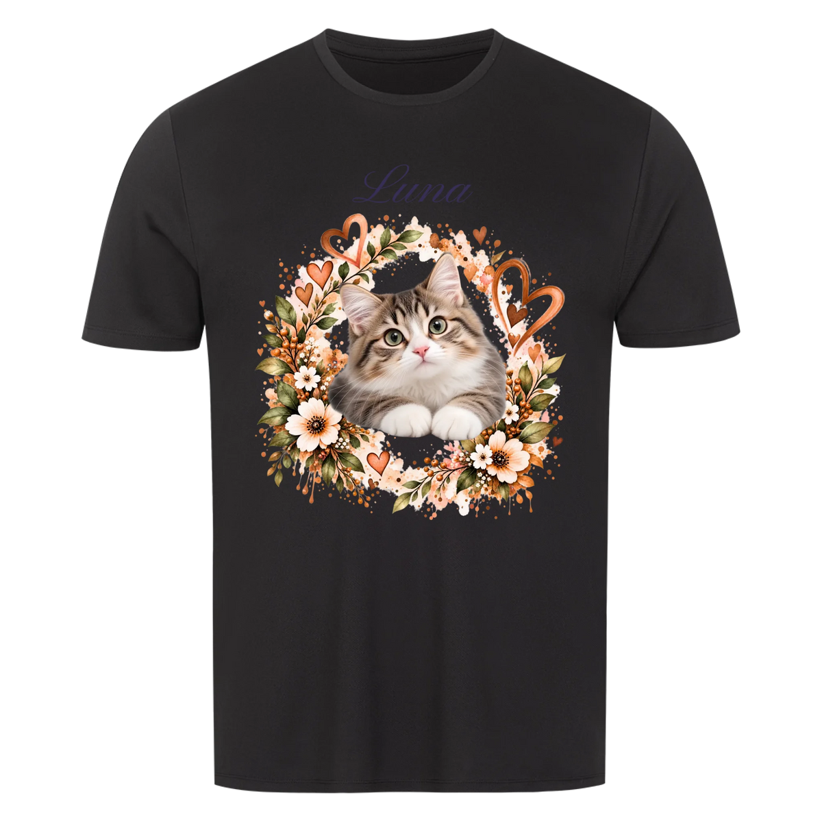 Meine Katze. Meine Familie.-Personalisiertes Oversize T-Shirt