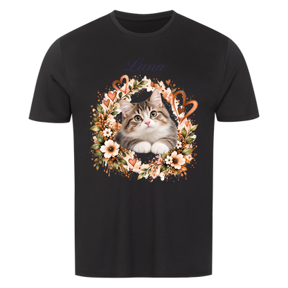 Meine Katze. Meine Familie.-Personalisiertes Oversize T-Shirt