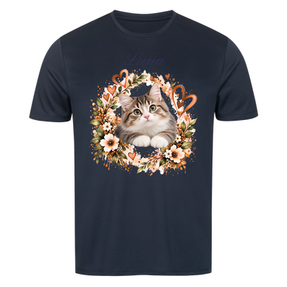Meine Katze. Meine Familie.-Personalisiertes Oversize T-Shirt