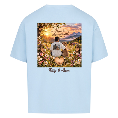 Mein Liebling-Foto, Name & Wunschrahmen-Oversized T-Shirt