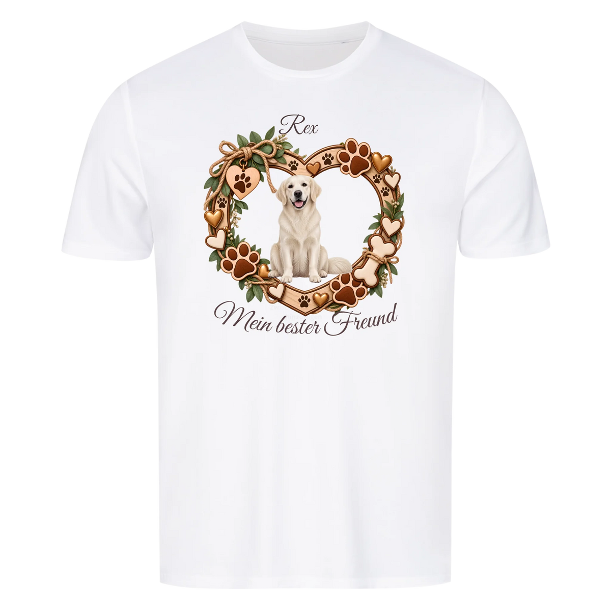Personalisiertes Hunde-T-Shirt mit Foto & Name