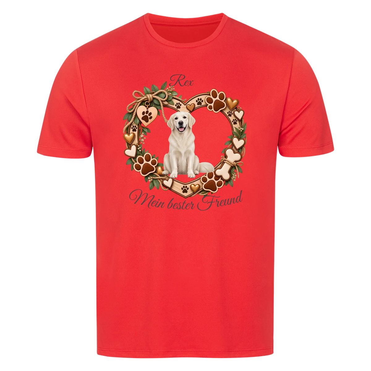 Personalisiertes Hunde-T-Shirt mit Foto & Name
