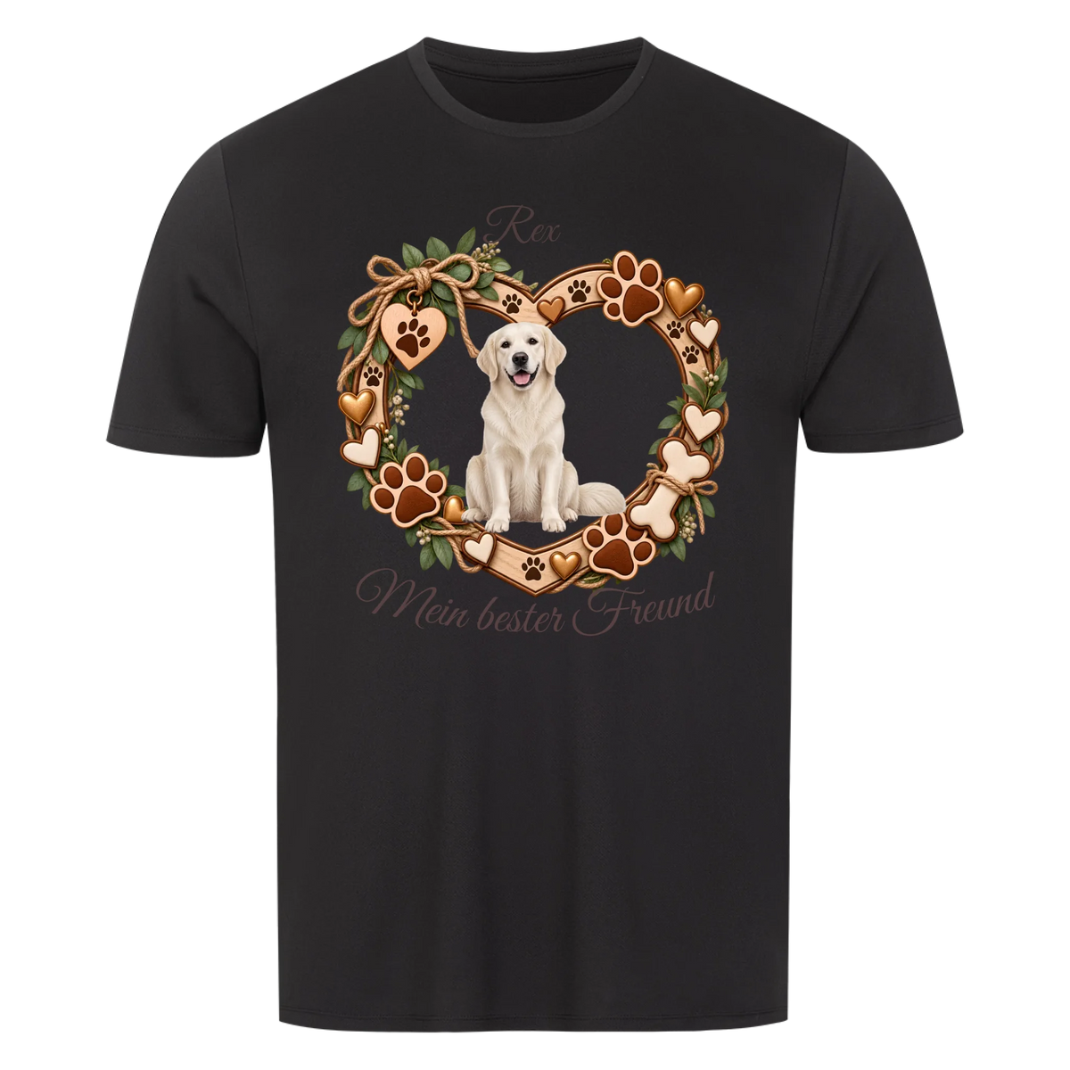 Personalisiertes Hunde-T-Shirt mit Foto & Name