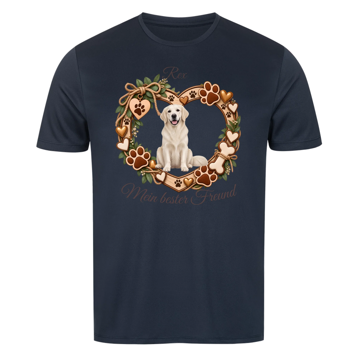 Personalisiertes Hunde-T-Shirt mit Foto & Name