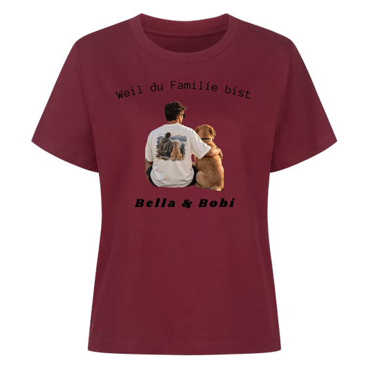Personalisiertes T-Shirt mit deinem Foto, Wunschtext & Vierbeiner