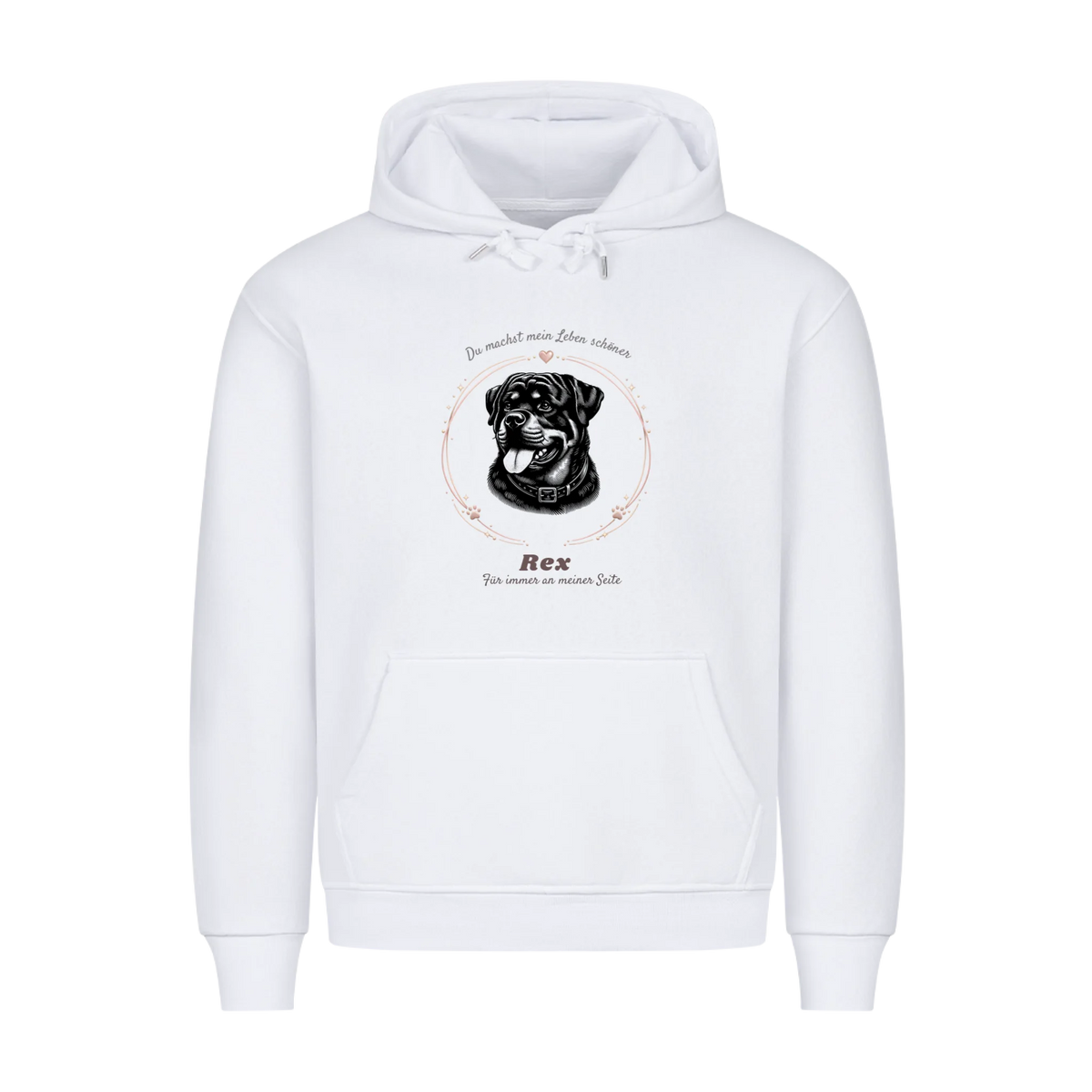 Personalisierter Dog Mom Hoodie mit Hundename