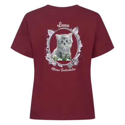 Personalisiertes Katzen-T-Shirt mit Name, Wunschtext & deinem Lieblingsmotiv