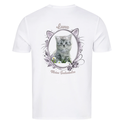 Personalisiertes Katzen-T-Shirt mit Name, Wunschtext & deinem Lieblingsmotiv