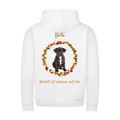 Mein bester Freund hat Pfoten-Personalisiertes Unisex Hoodie mit Reißverschluss