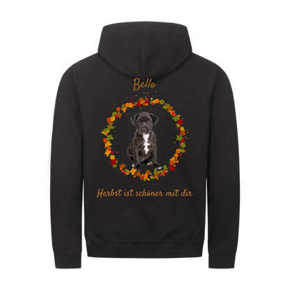 Mein bester Freund hat Pfoten-Personalisiertes Unisex Hoodie mit Reißverschluss