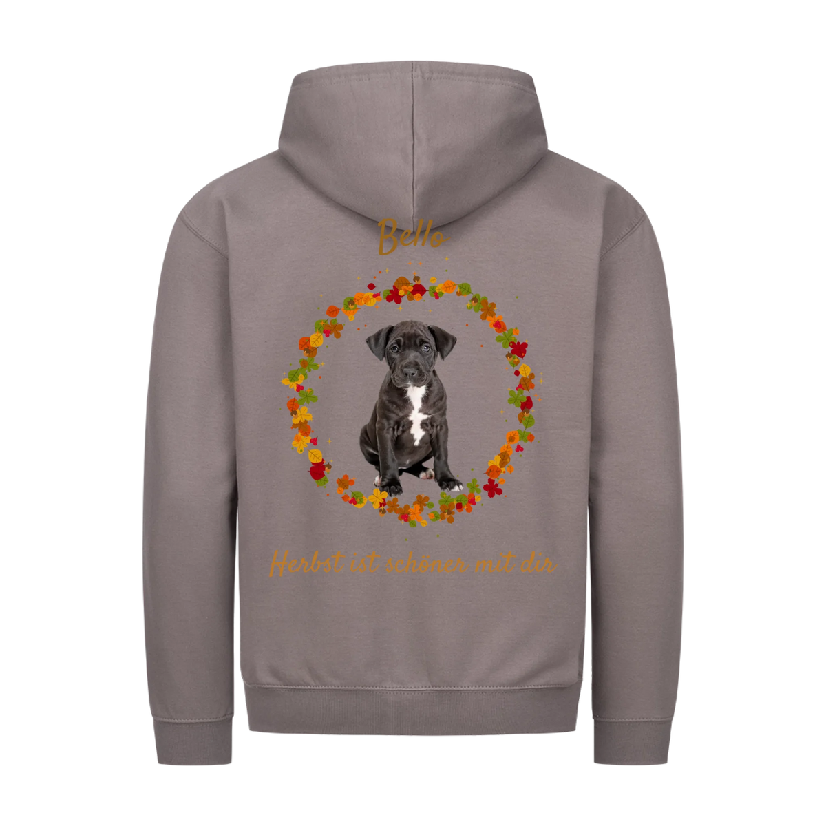 Mein bester Freund hat Pfoten-Personalisiertes Unisex Hoodie mit Reißverschluss
