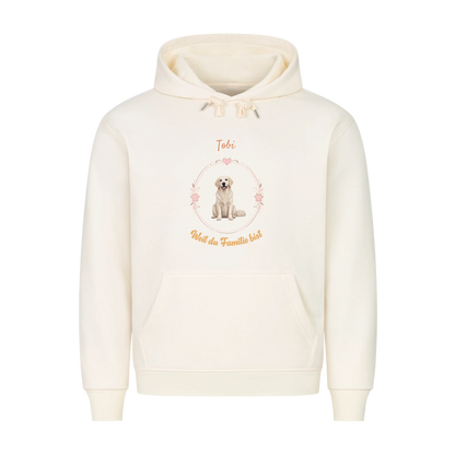 Personalisierter Oversized Hoodie-Foto deines Vierbeiners im Mittelpunkt
