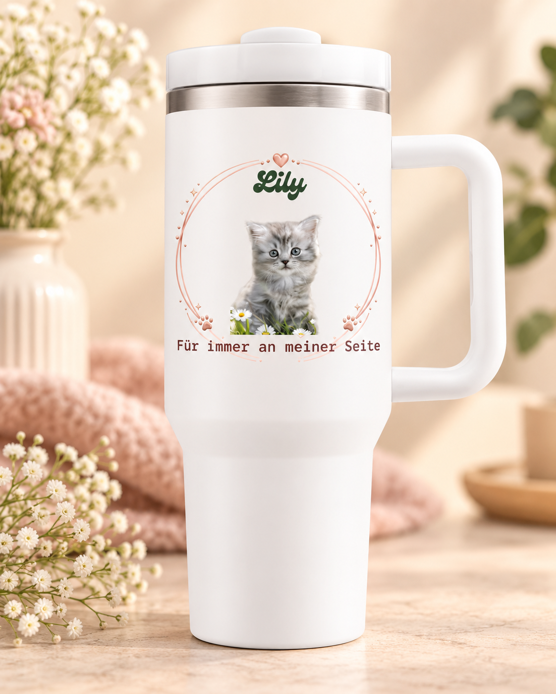 Personalisierter Thermobecher mit Foto & Name -1200ml