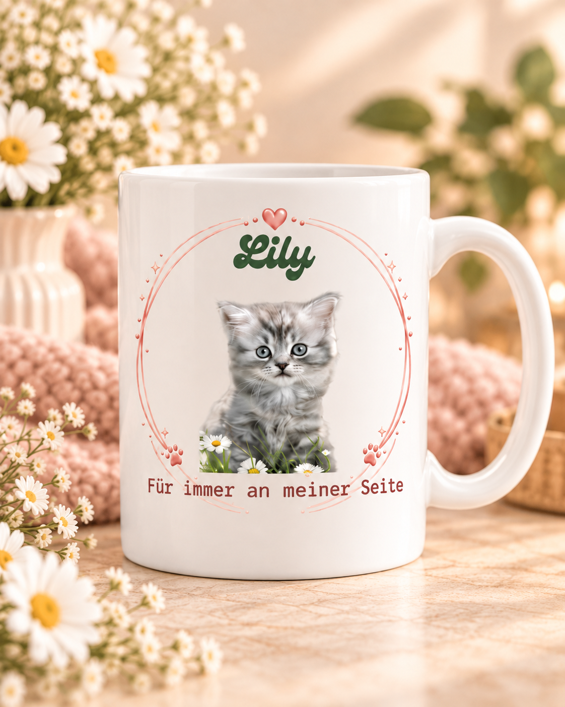 Hund & Katze -Foto Kollektion mit Name & Spruch