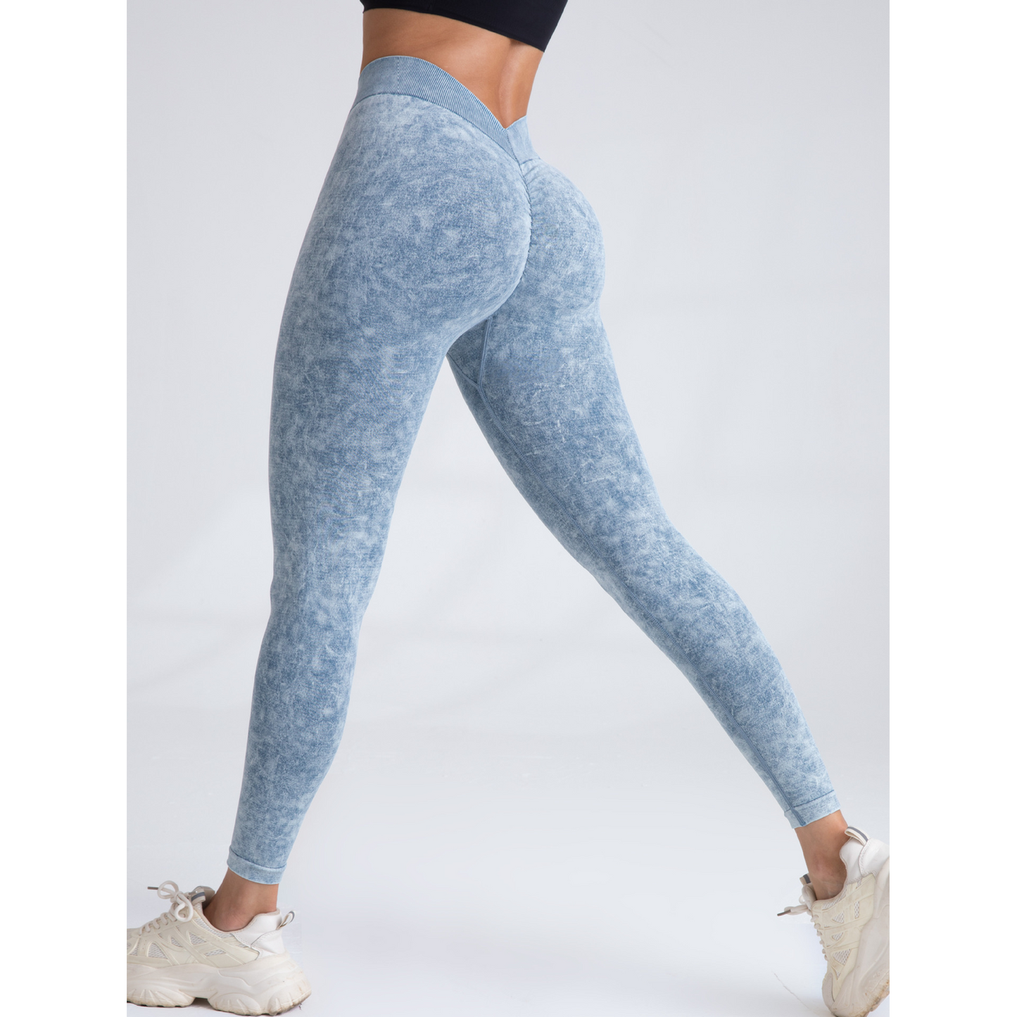 Pfirsich Hüft hochziehen Nahtlose Yoga hosen